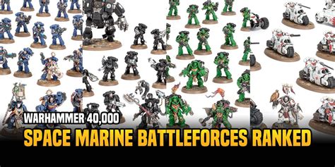 Warhammer 40K: Ranking The New Space Marine Battleforce 